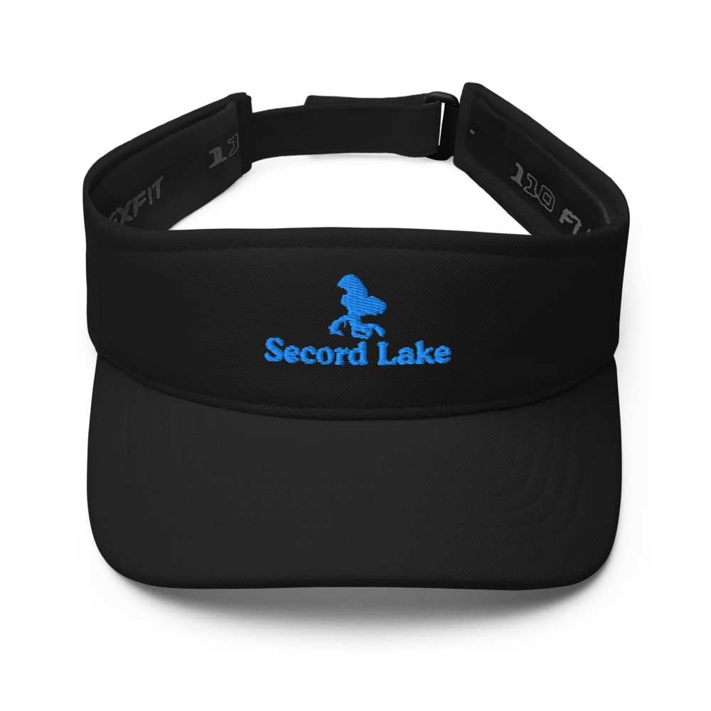 Secord Lake Visor with embroidered artwork & adjustable velcro strap