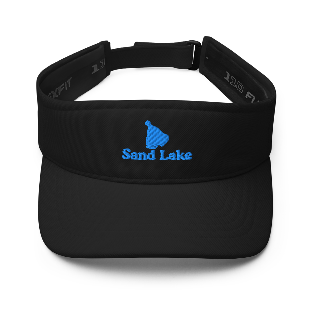 Sand Lake Visor with embroidered artwork & adjustable velcro strap