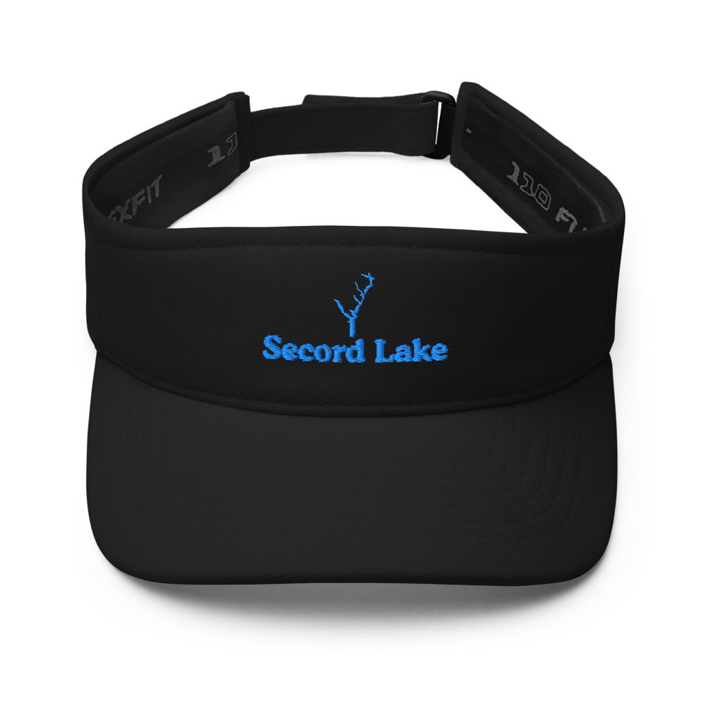 Secord Lake Visor with embroidered artwork & adjustable velcro strap