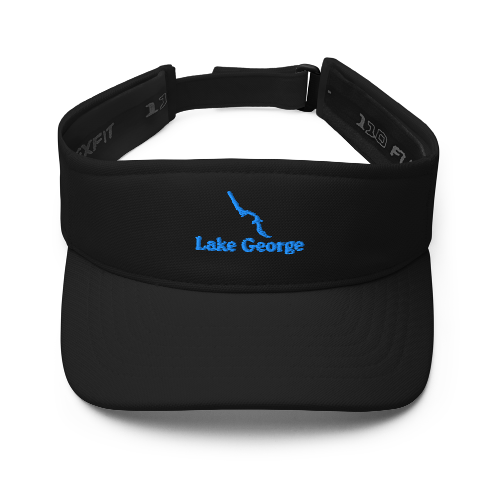 Lake George Visor with embroidered artwork & adjustable velcro strap