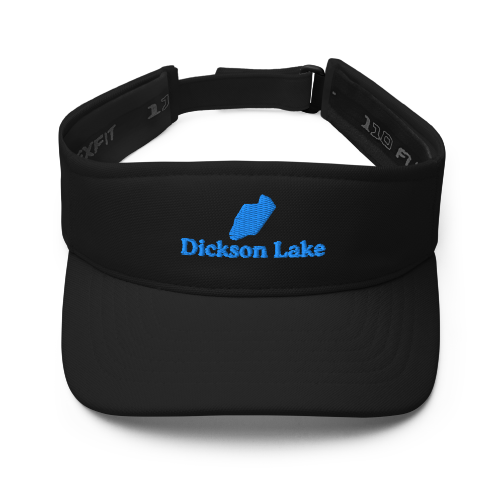 Dickson Lake Visor with embroidered artwork & adjustable velcro strap