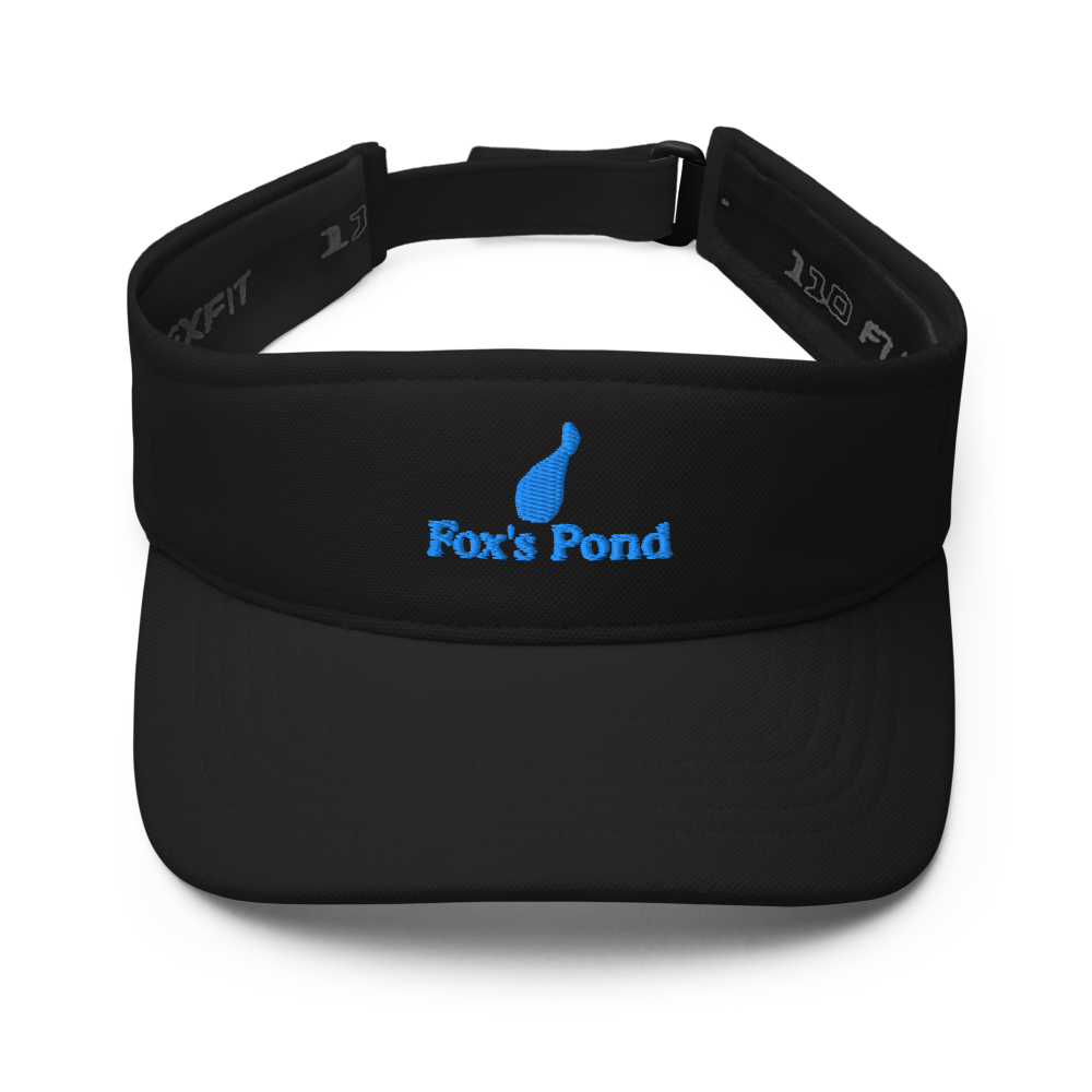 Fox's Pond Visor with embroidered artwork & adjustable velcro strap