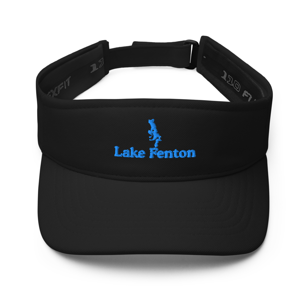 Lake Fenton Visor with embroidered artwork & adjustable velcro strap