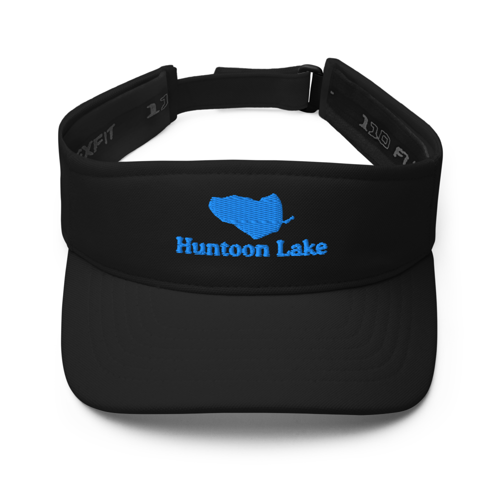 Huntoon Lake Visor with embroidered artwork & adjustable velcro strap