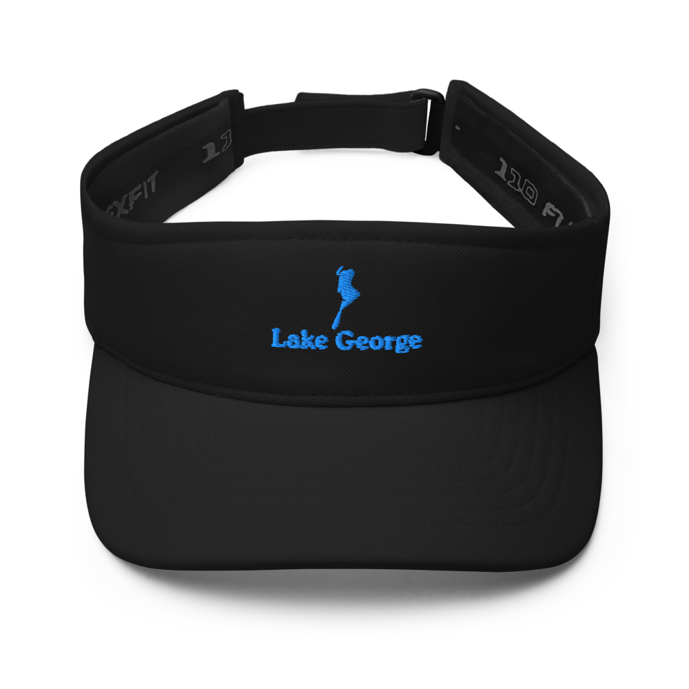 Lake George Visor with embroidered artwork & adjustable velcro strap