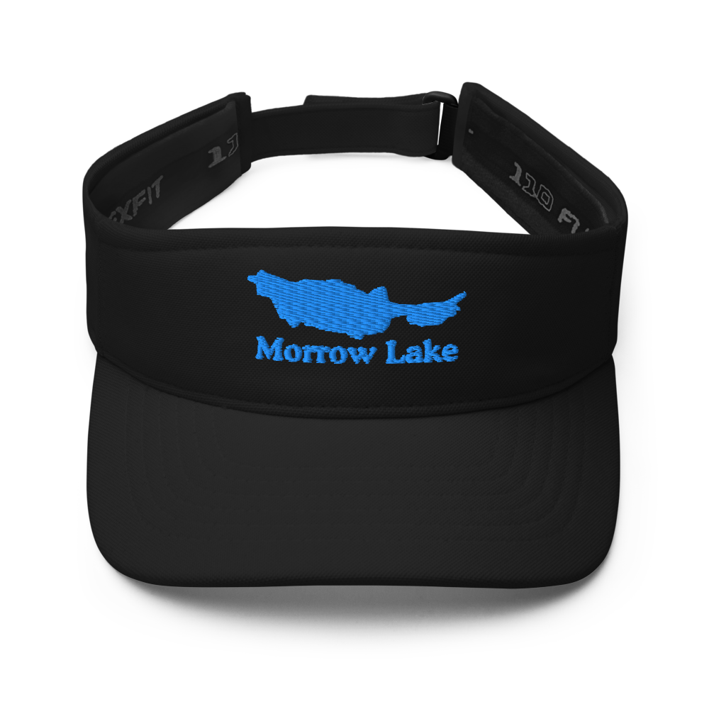 Morrow Lake Visor with embroidered artwork & adjustable velcro strap