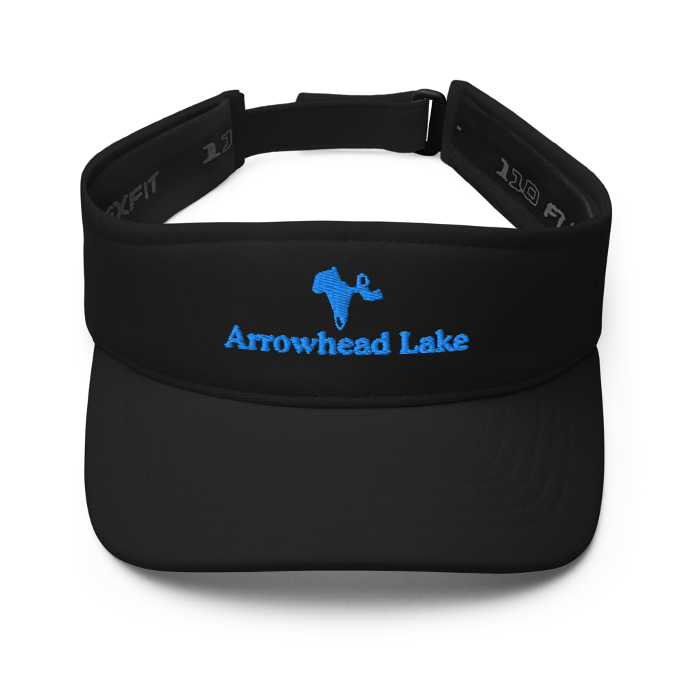 Arrowhead Lake Visor with embroidered artwork & adjustable velcro strap