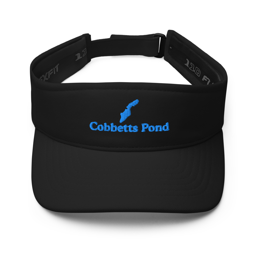 Cobbetts Pond Visor with embroidered artwork & adjustable velcro strap