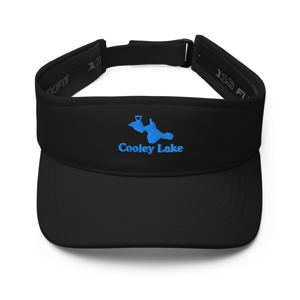 Cooley Lake Visor with embroidered artwork & adjustable velcro strap
