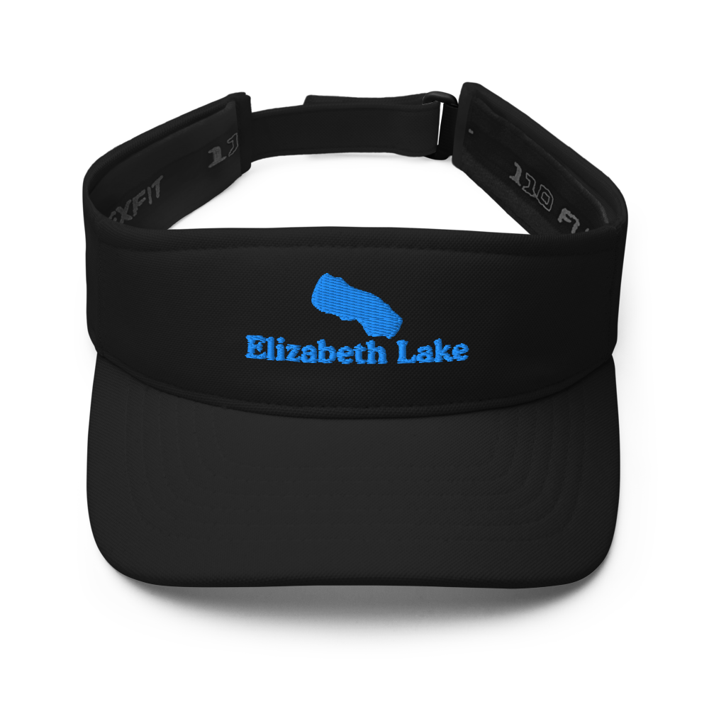 Elizabeth Lake Visor with embroidered artwork & adjustable velcro strap