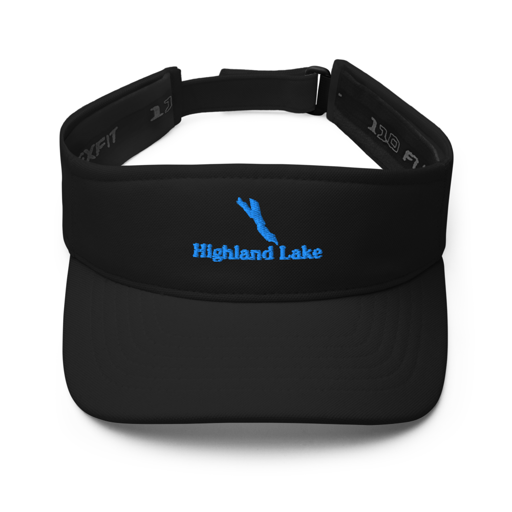 Highland Lake Visor with embroidered artwork & adjustable velcro strap