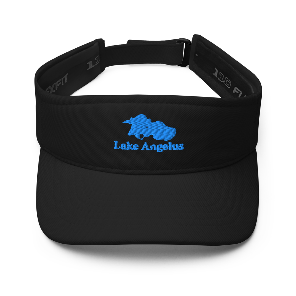 Lake Angelus Visor with embroidered artwork & adjustable velcro strap