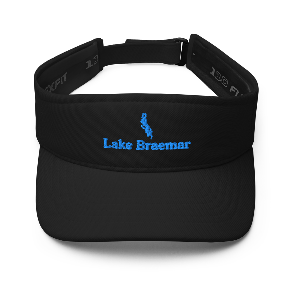 Lake Braemar Visor with embroidered artwork & adjustable velcro strap