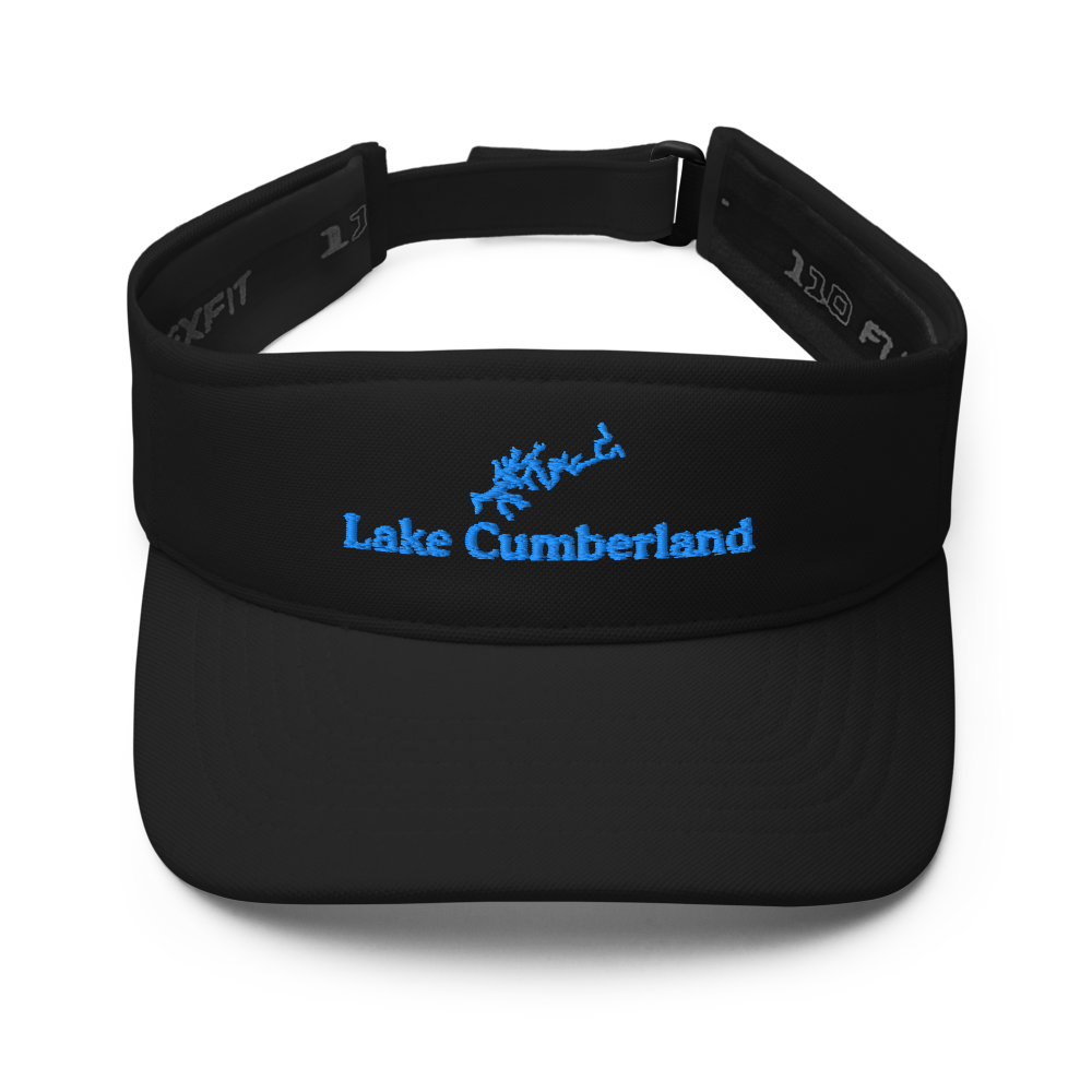 Lake Cumberland Visor with embroidered artwork & adjustable velcro strap