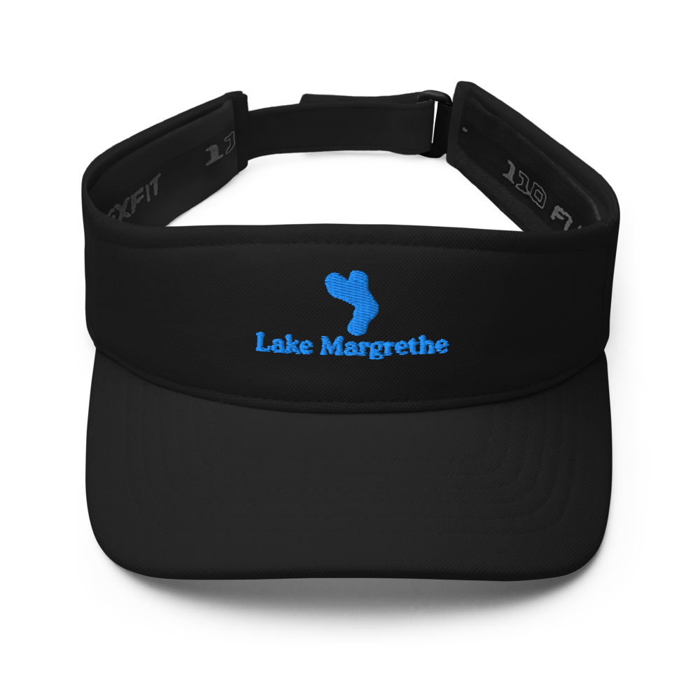 Lake Margrethe Visor with embroidered artwork & adjustable velcro strap