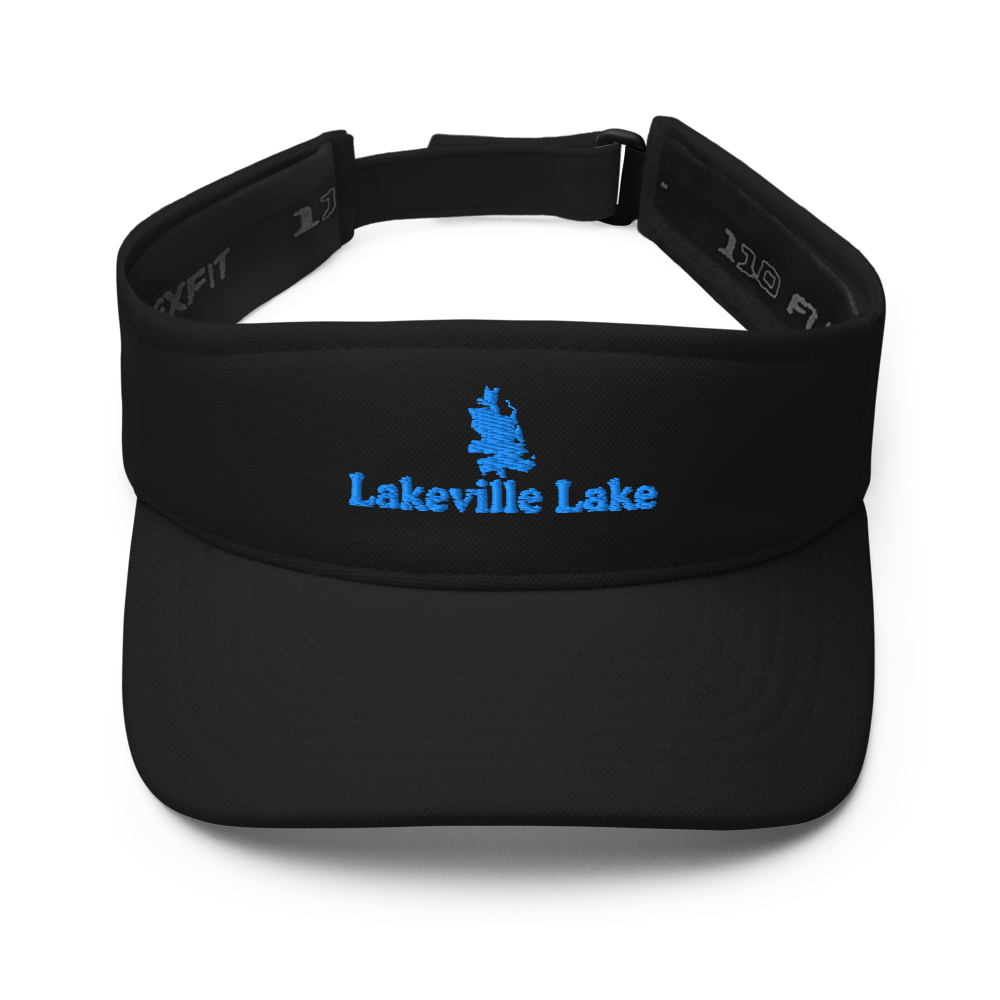 Lakeville Lake Visor with embroidered artwork & adjustable velcro strap
