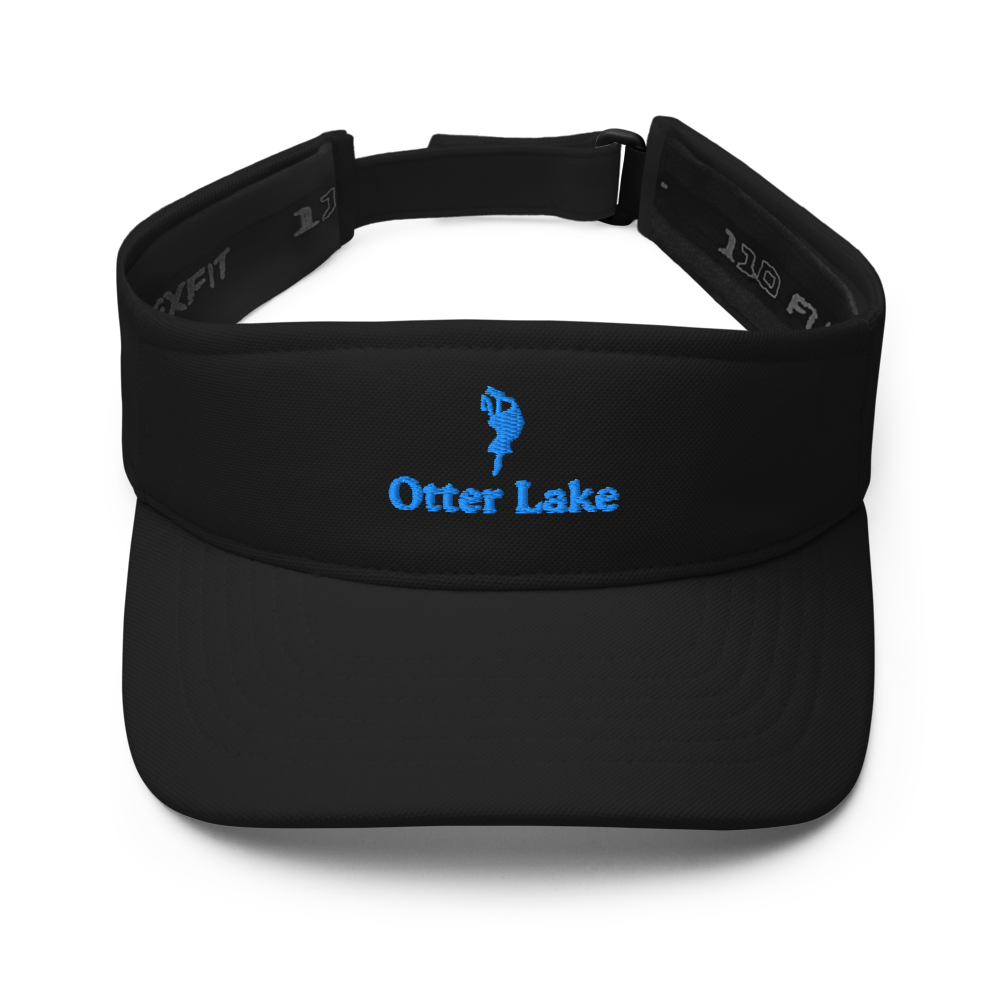 Otter Lake Visor with embroidered artwork & adjustable velcro strap