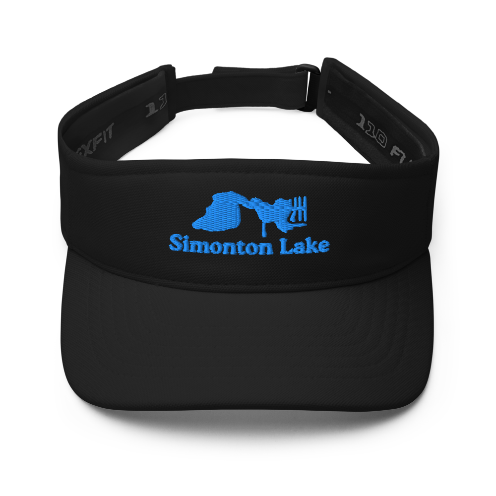 Simonton Lake Visor with embroidered artwork & adjustable velcro strap