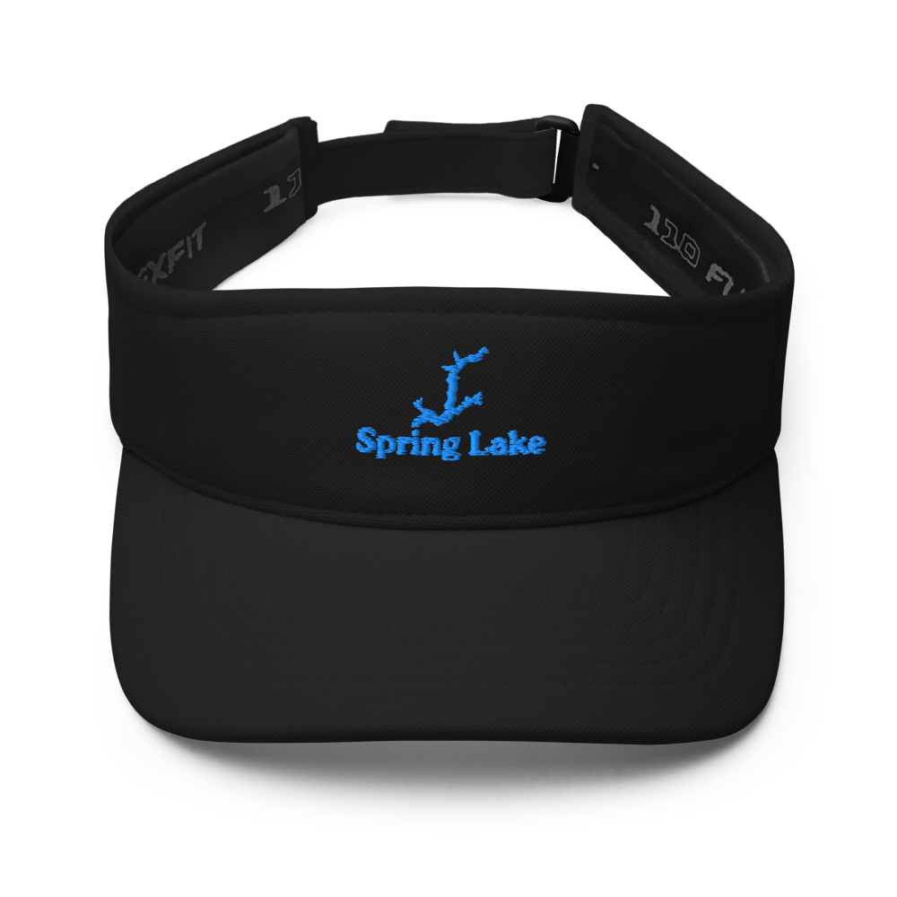 Spring Lake Visor with embroidered artwork & adjustable velcro strap