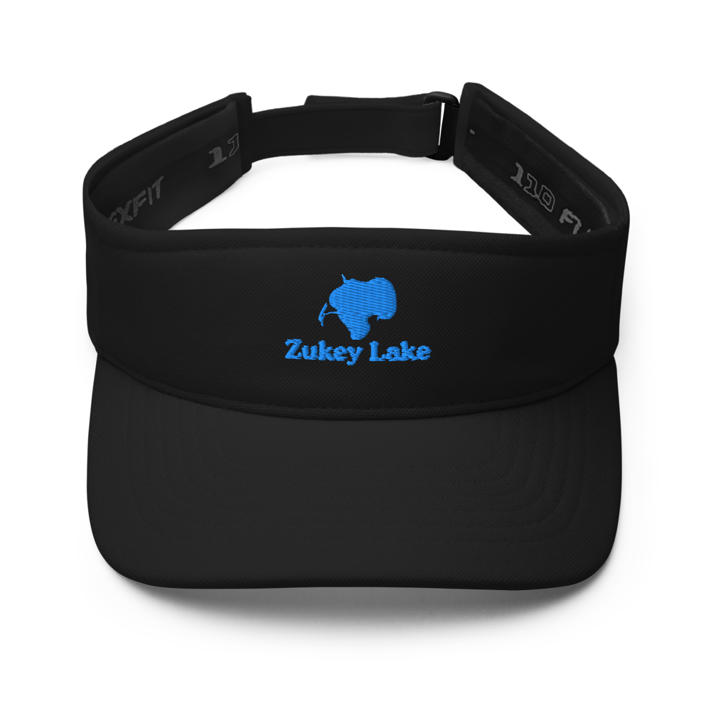 Zukey Lake Visor with embroidered artwork & adjustable velcro strap