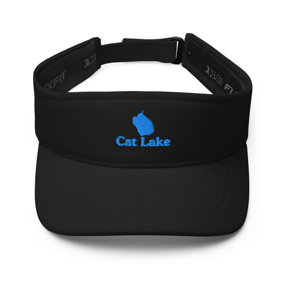 Cat Lake Visor with embroidered artwork & adjustable velcro strap