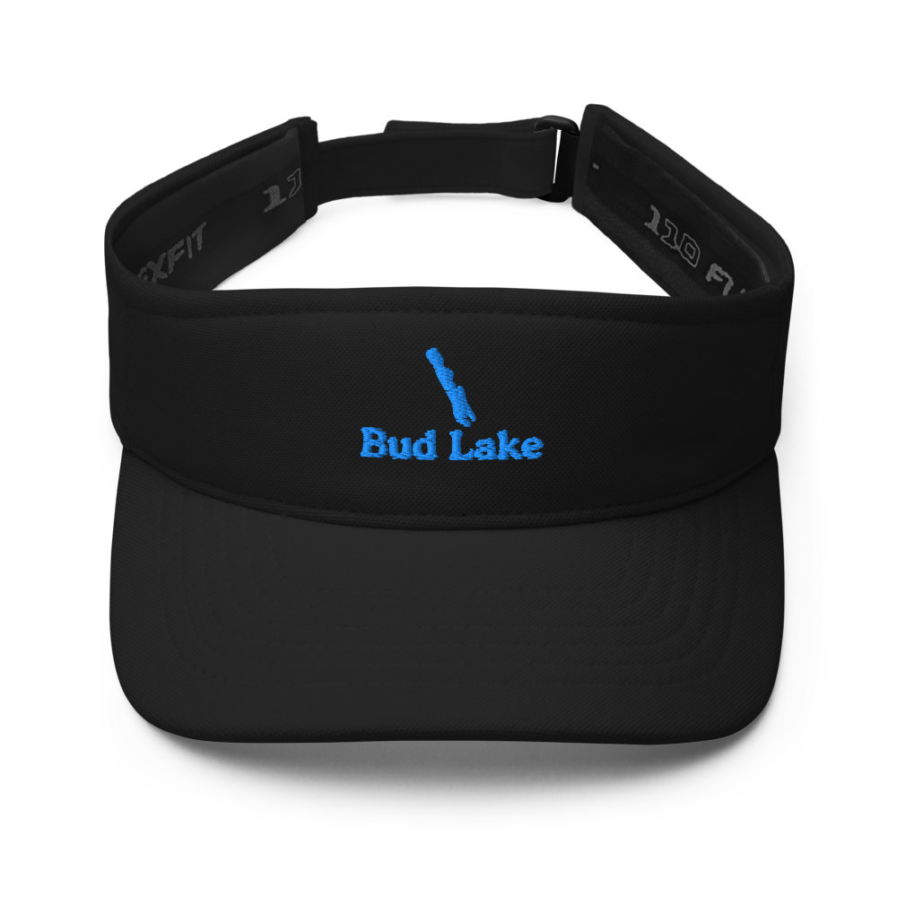 Bud Lake Visor with embroidered artwork & adjustable velcro strap
