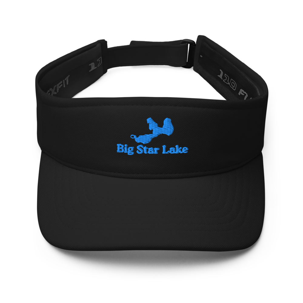 Big Star Lake Visor with embroidered artwork & adjustable velcro strap