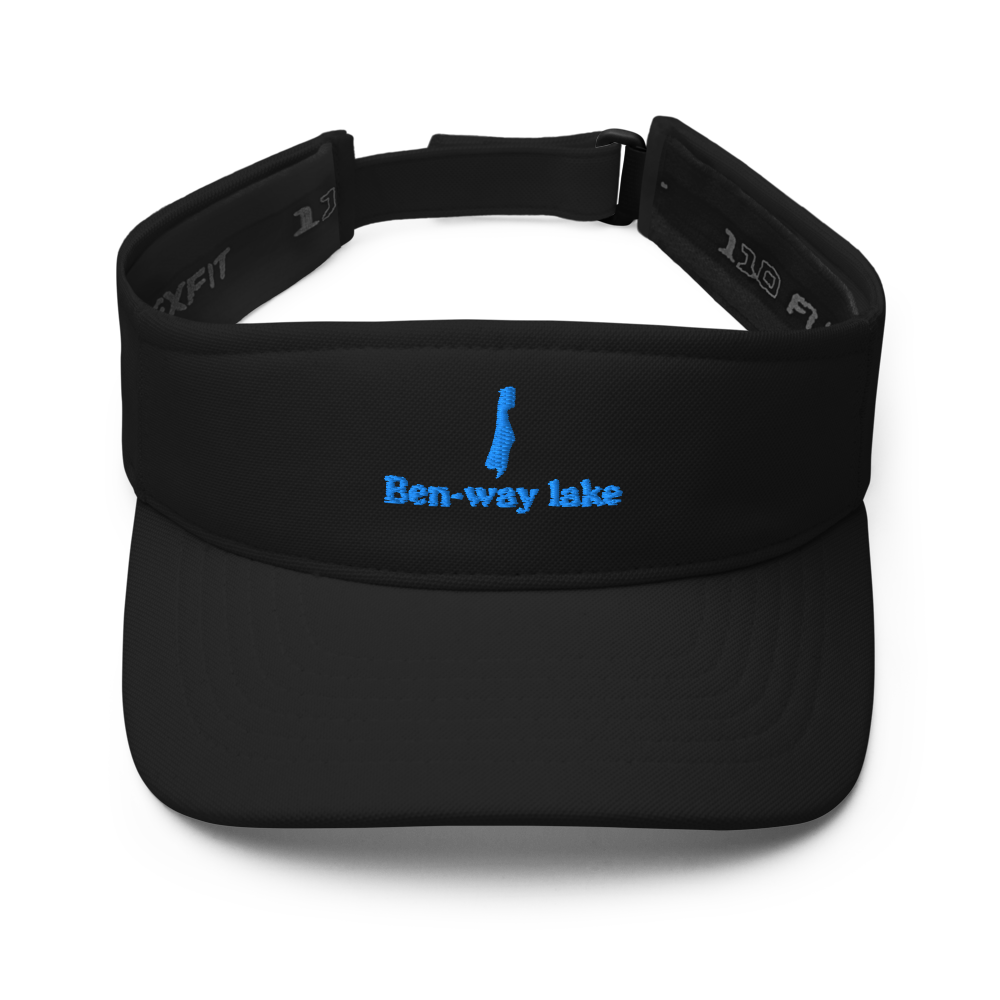 Ben-way lake Visor with embroidered artwork & adjustable velcro strap