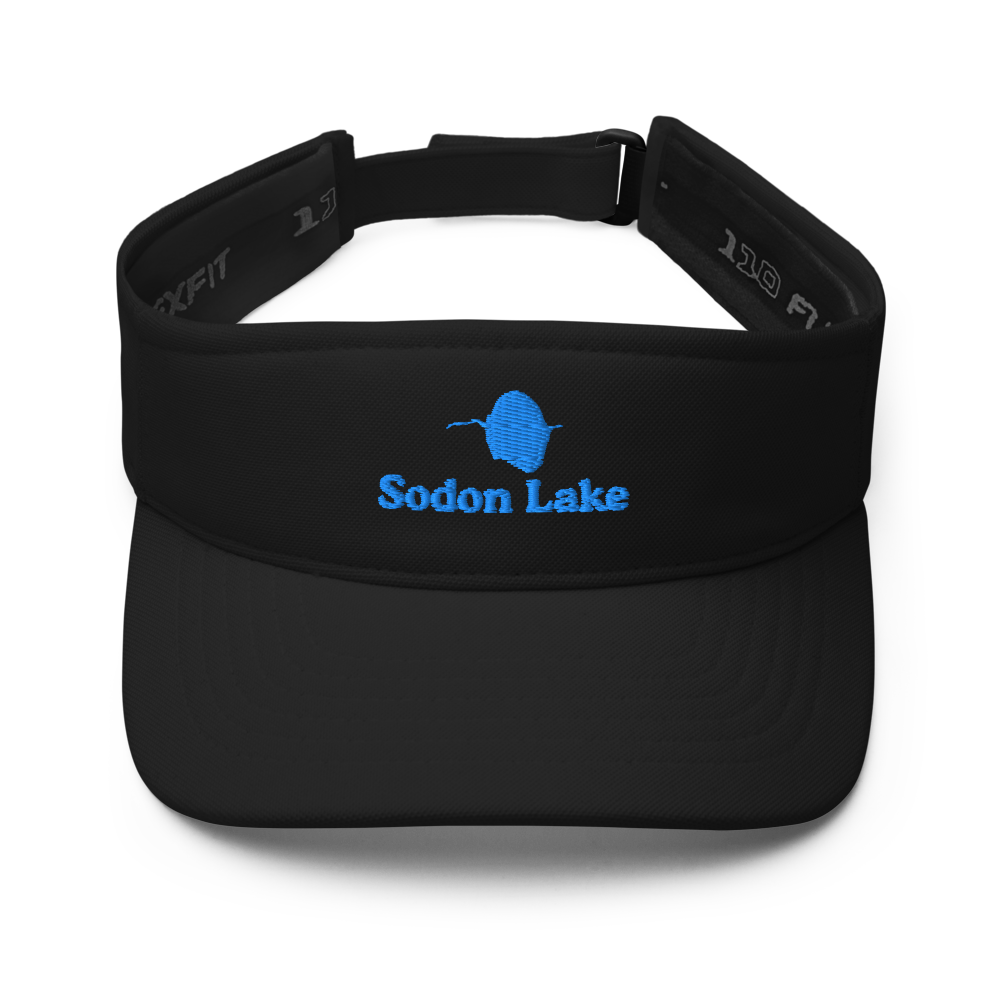 Sodon Lake Visor with embroidered artwork & adjustable velcro strap