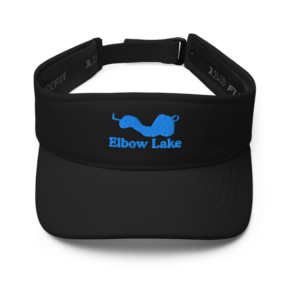 Elbow Lake Visor with embroidered artwork & adjustable velcro strap