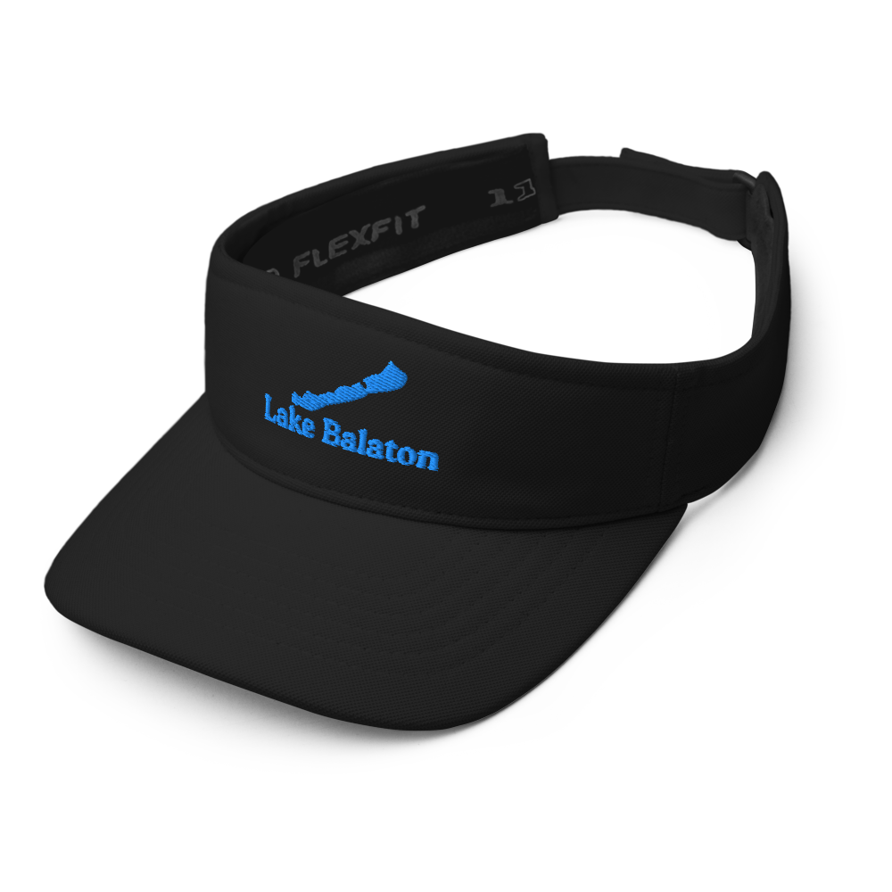 Lake Balaton Visor with embroidered artwork & adjustable velcro strap