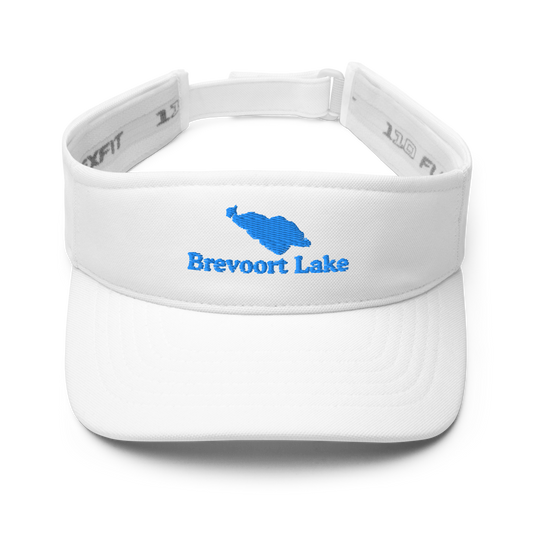 Brevoort Lake Visor with embroidered artwork & adjustable velcro strap