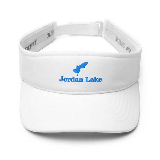 Jordan Lake Visor with embroidered artwork & adjustable velcro strap