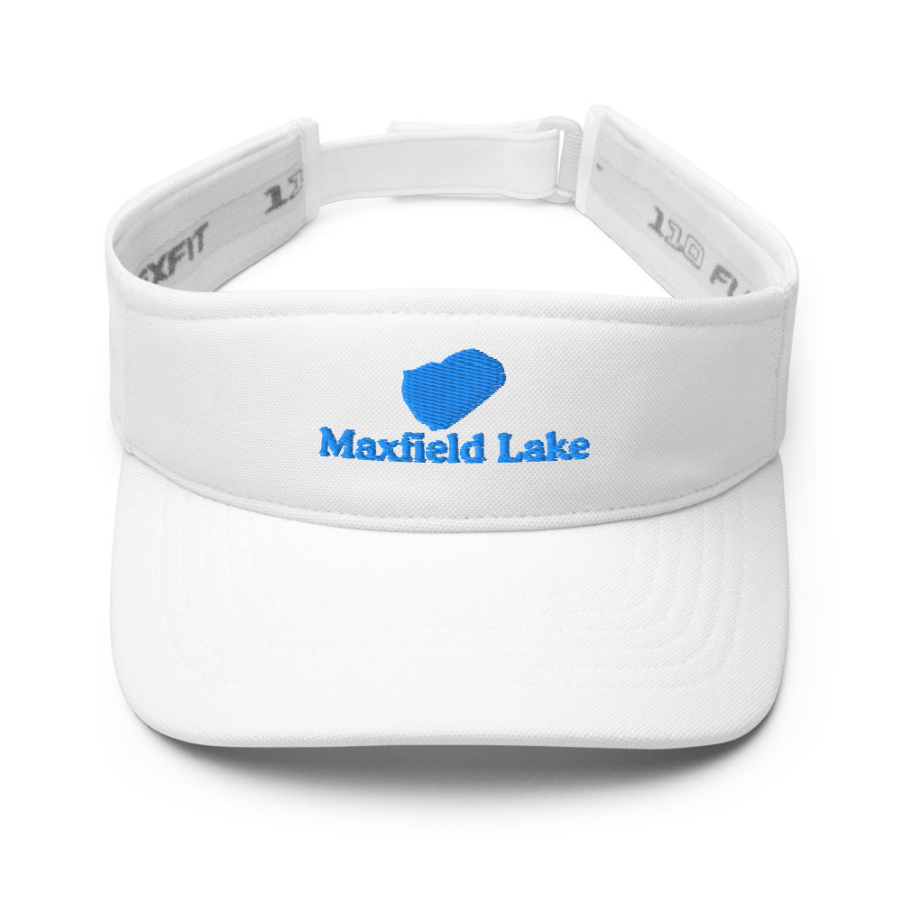 Maxfield Lake Visor with embroidered artwork & adjustable velcro strap