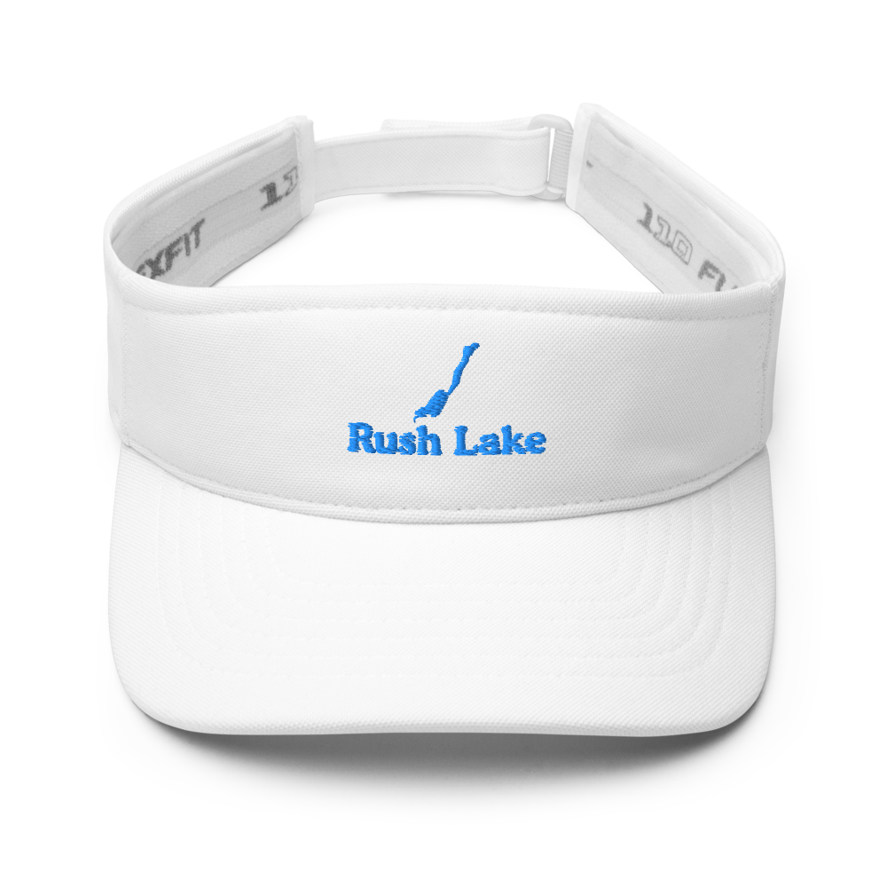 Rush Lake Visor with embroidered artwork & adjustable velcro strap
