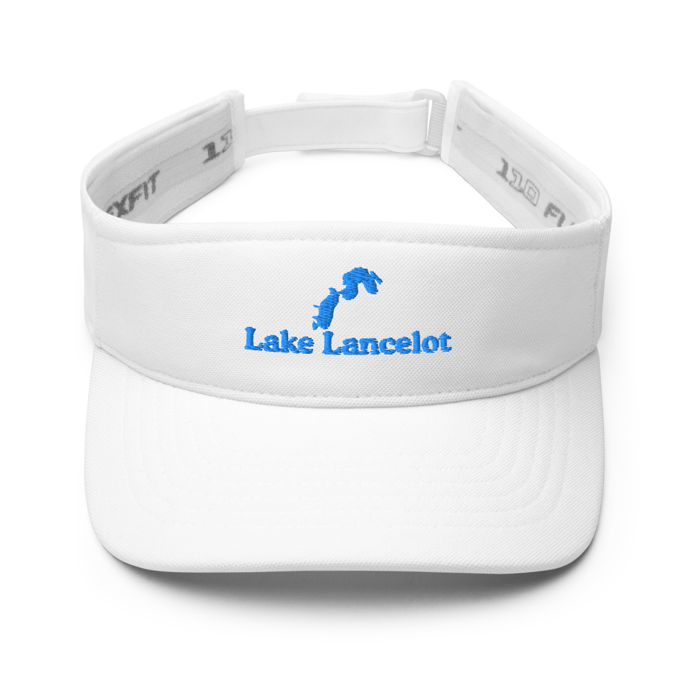 Lake Lancelot Visor with embroidered artwork & adjustable velcro strap