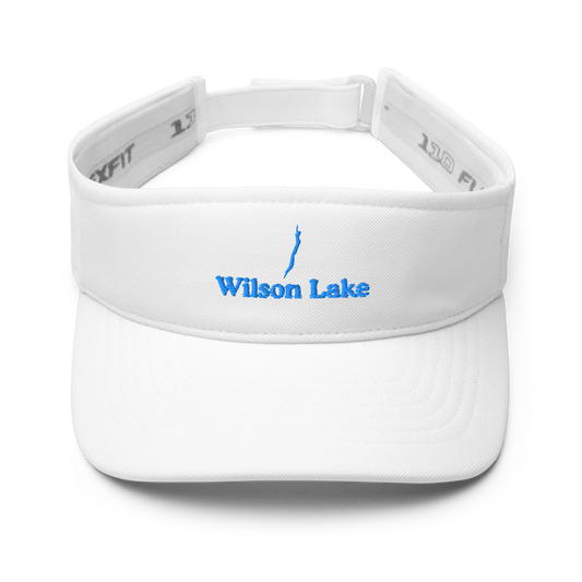 Wilson Lake Visor with embroidered artwork & adjustable velcro strap