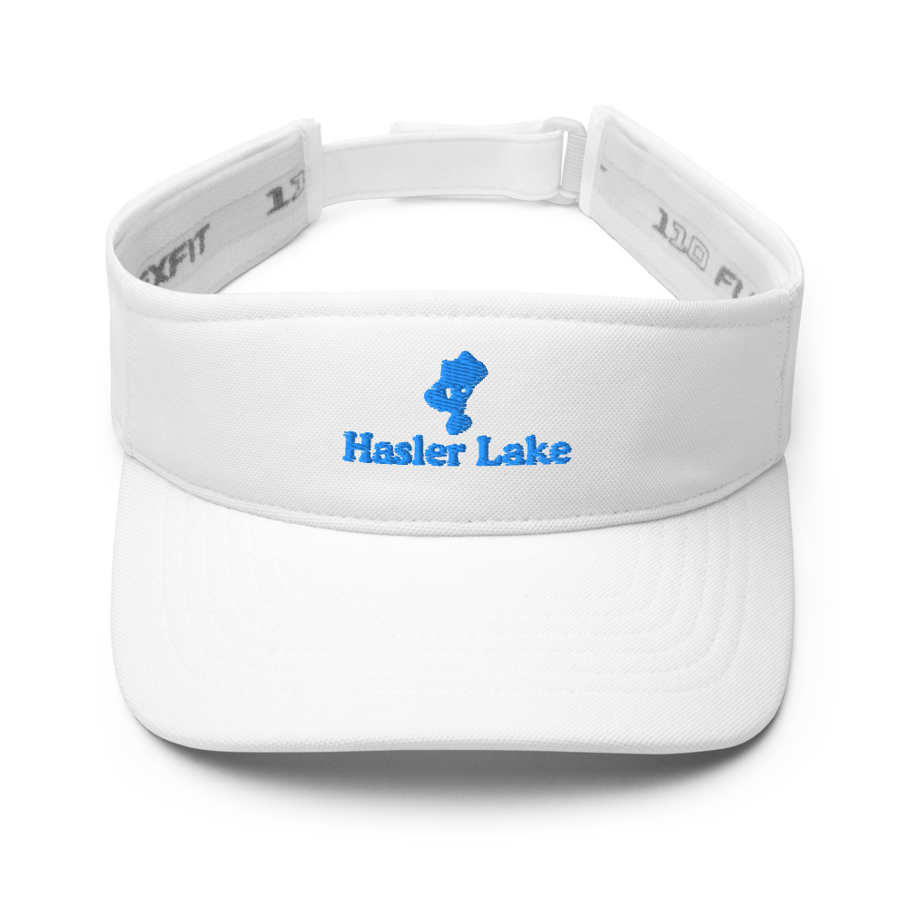 Hasler Lake Visor with embroidered artwork & adjustable velcro strap