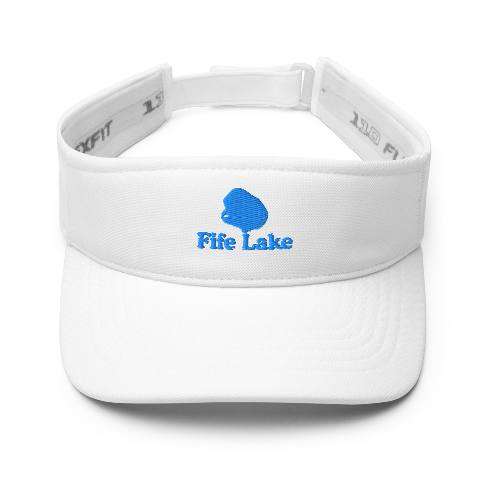 Fife Lake Visor with embroidered artwork & adjustable velcro strap