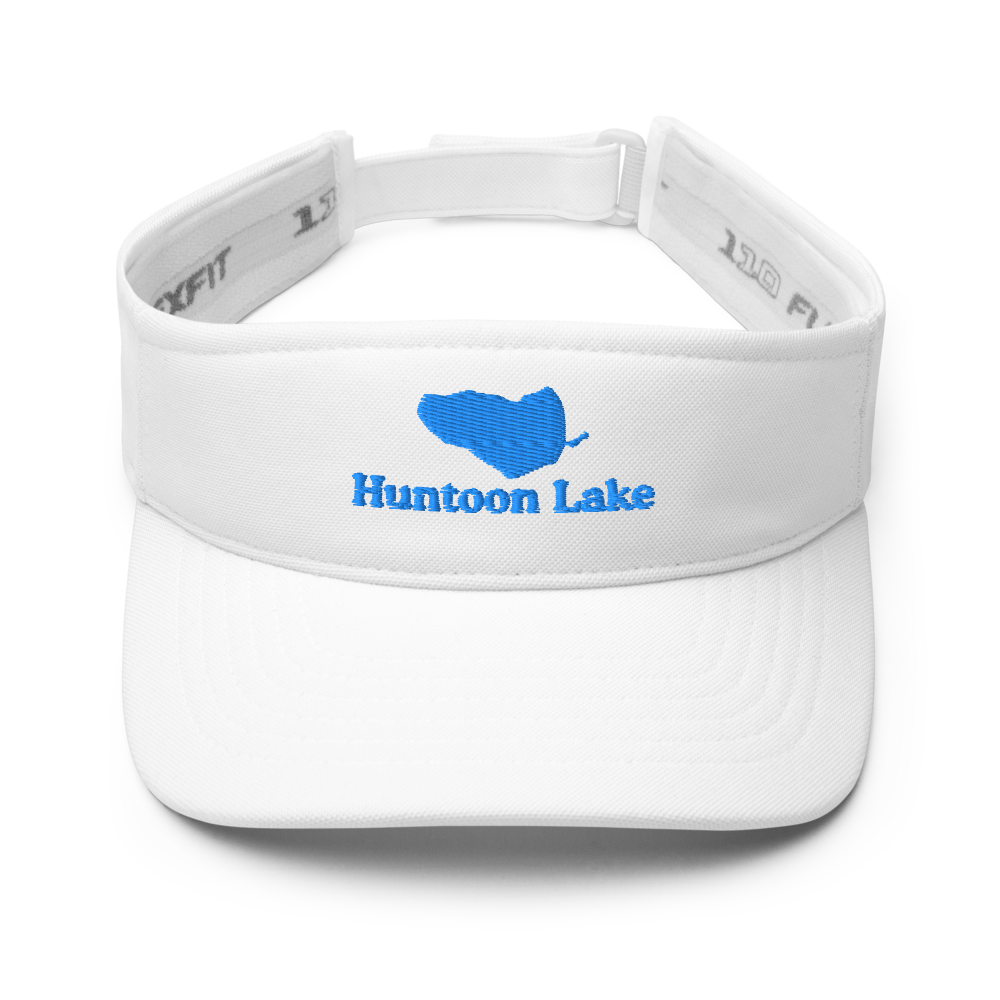 Huntoon Lake Visor with embroidered artwork & adjustable velcro strap