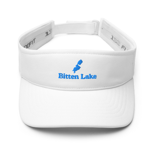 Bitten Lake Visor with embroidered artwork & adjustable velcro strap