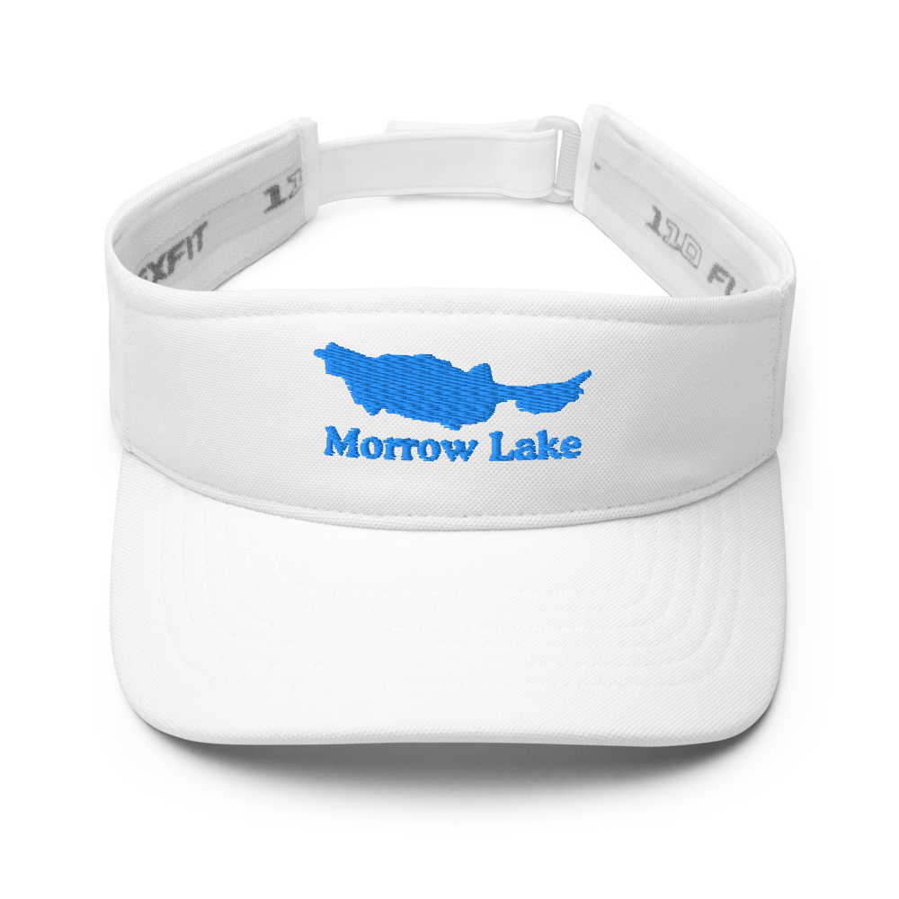 Morrow Lake Visor with embroidered artwork & adjustable velcro strap