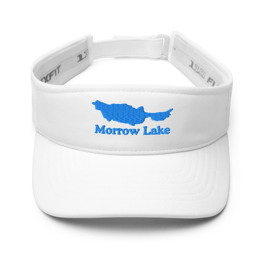 Morrow Lake Visor with embroidered artwork & adjustable velcro strap