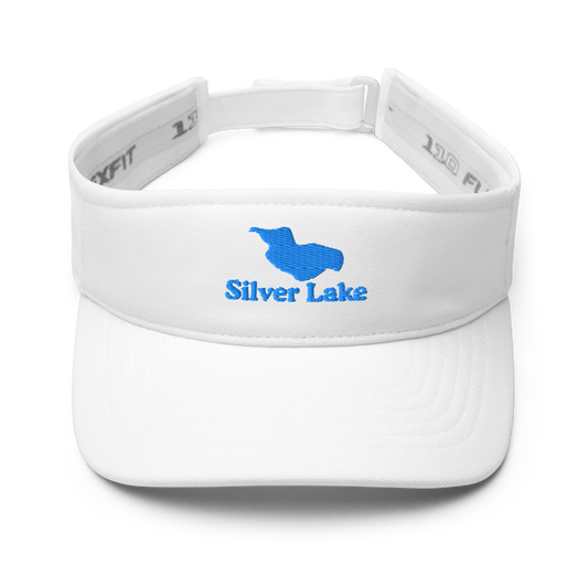 Silver Lake Visor with embroidered artwork & adjustable velcro strap