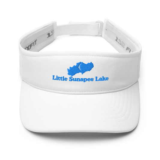 Little Sunapee Lake Visor with embroidered artwork & adjustable velcro strap