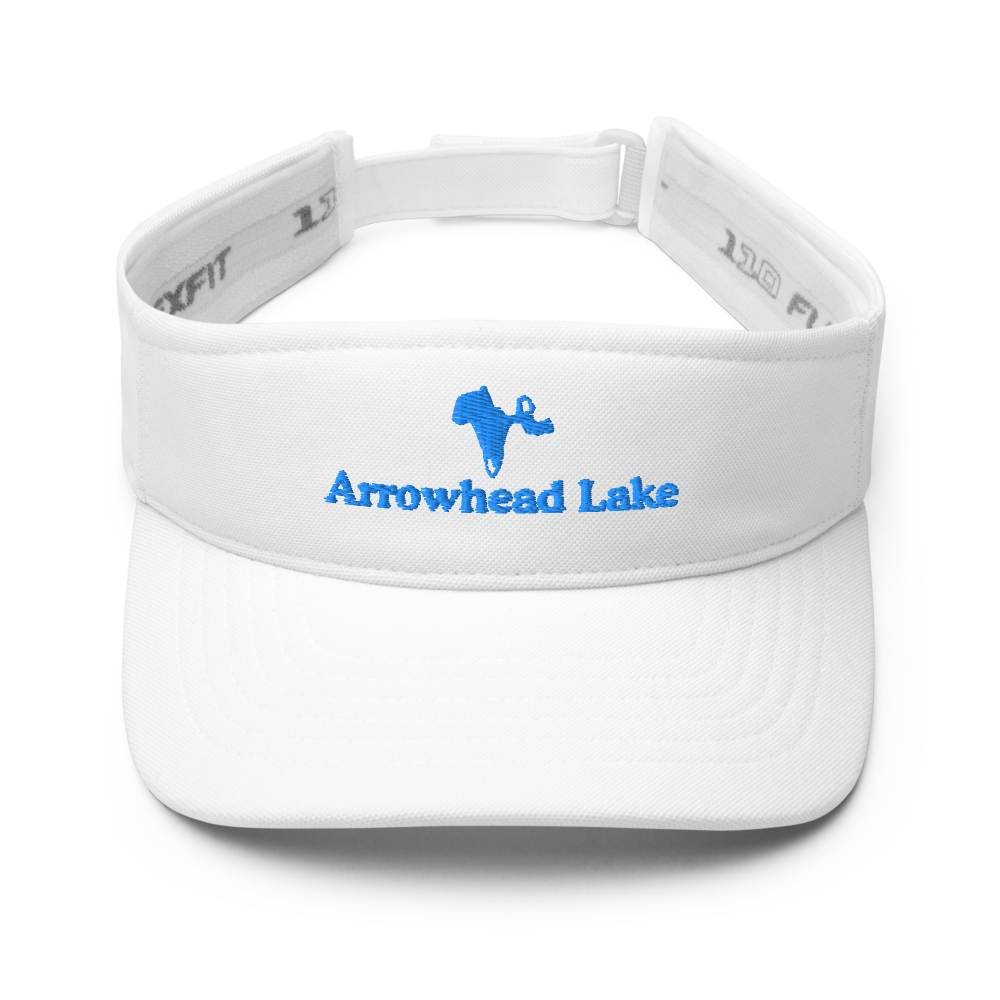 Arrowhead Lake Visor with embroidered artwork & adjustable velcro strap