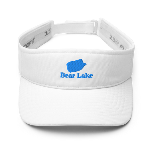 Bear Lake Visor with embroidered artwork & adjustable velcro strap