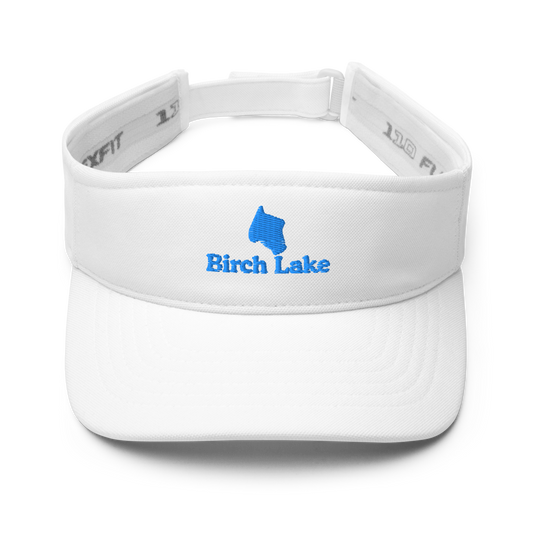 Birch Lake Visor with embroidered artwork & adjustable velcro strap