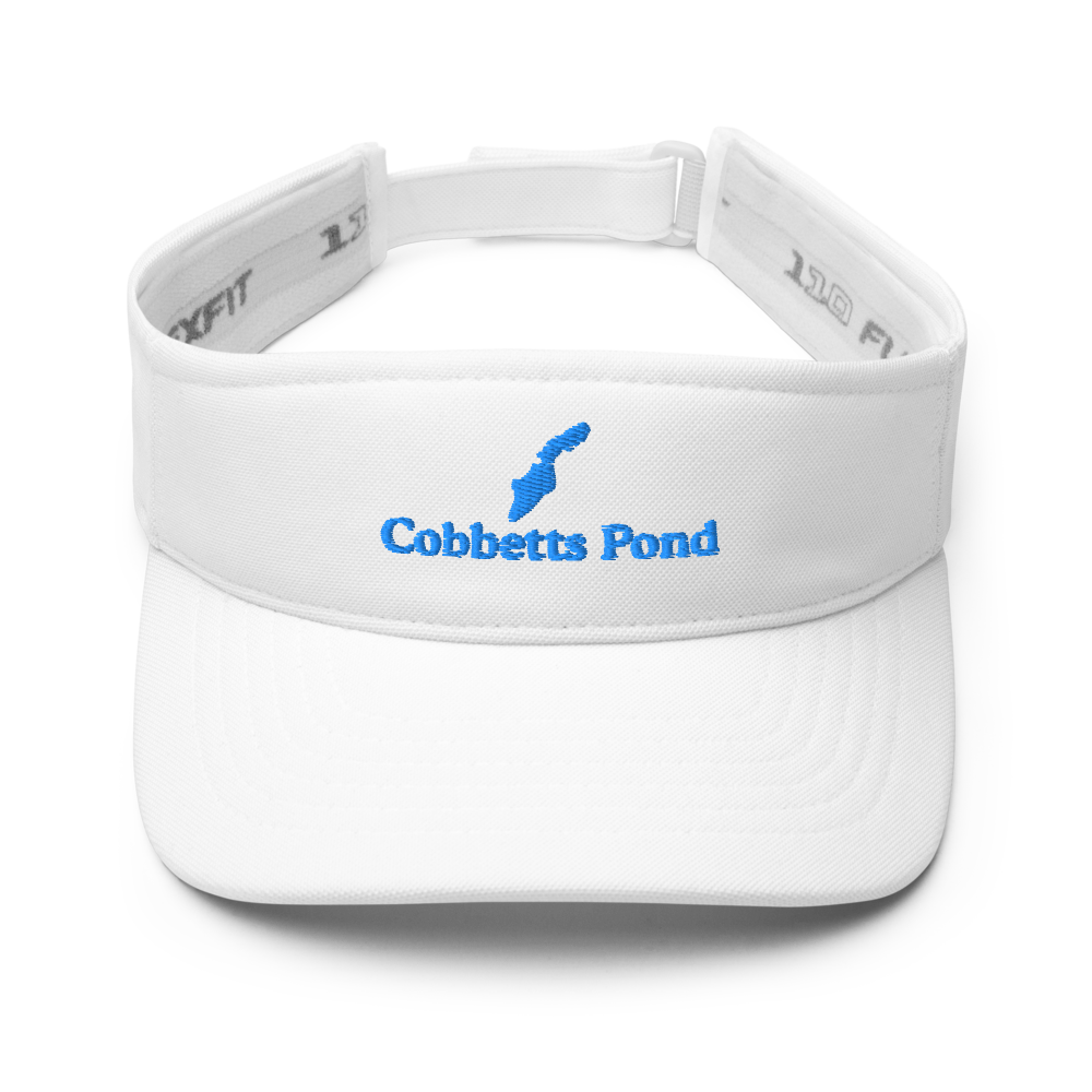 Cobbetts Pond Visor with embroidered artwork & adjustable velcro strap