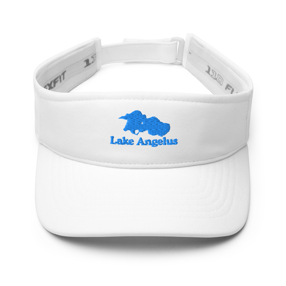 Lake Angelus Visor with embroidered artwork & adjustable velcro strap